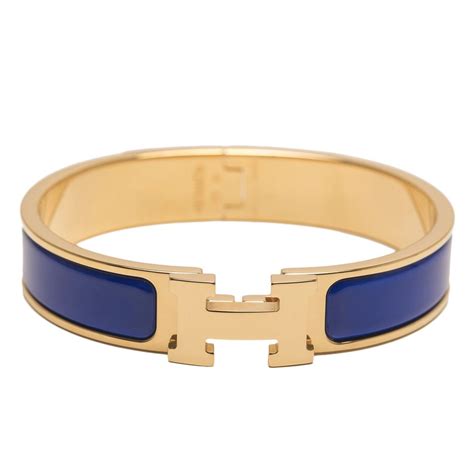 hermes bracelet blue and gold|hermes h bracelet price.